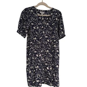 Evereve Blue and White Abstract Mini Dress